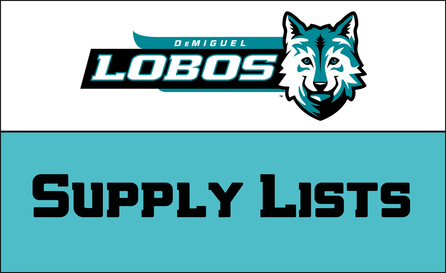  Supply Lists for 2024-2025 School Year